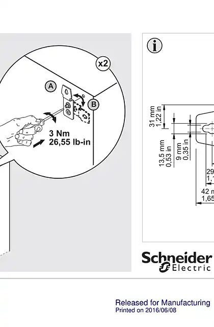 schneider施耐德PanelSeT SM - Wall fixing support - Instruction sheet